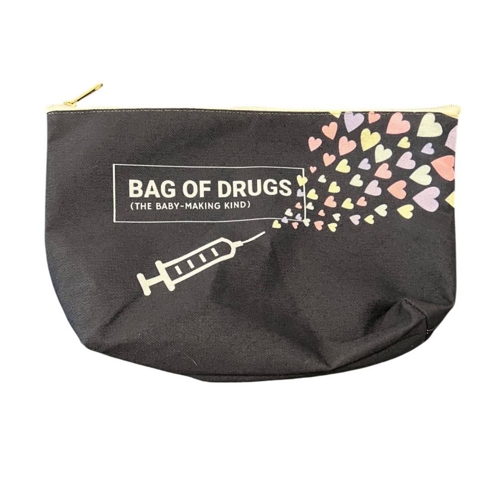 Pouch Unisex Medium Black Bag of Drugs